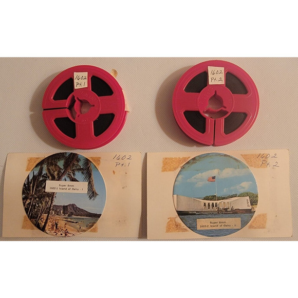 Super 8 MM Colorama Island of Oahu Hawaii-Two Parts - Picture 1 of 5